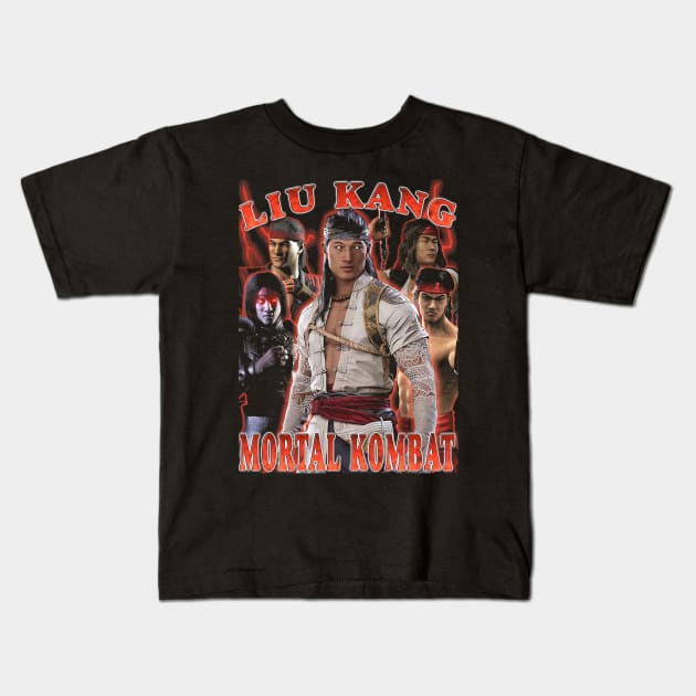 Mortal Kombat - Liu Kang Kids T-Shirt by dorothytoddie